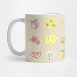 Fruits and Flower Design Mug